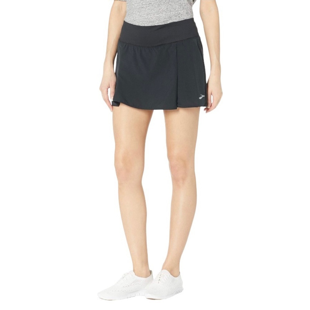 Brooks Chaser Skort Women’s Small Black Running Skirt Shorts‎ Lined